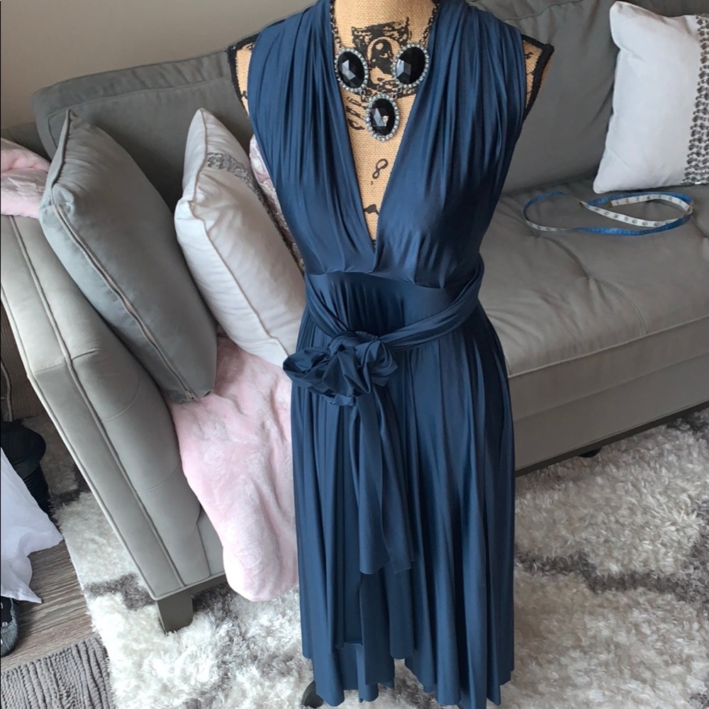 Butter by Nadia Elegant Blue multiway Dress